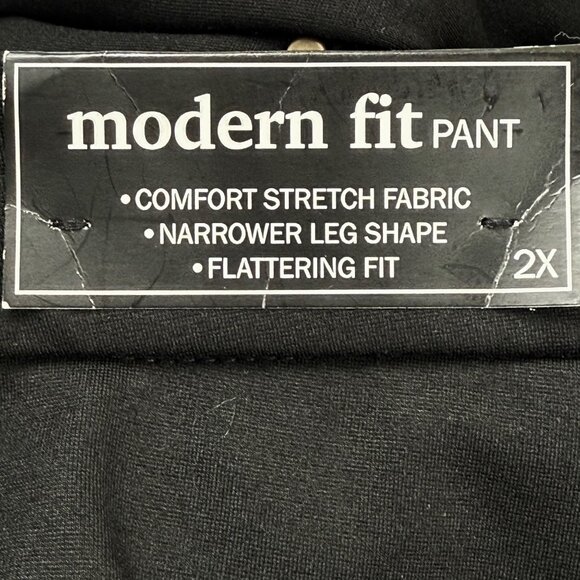 Alfred Dunner Women's Pull-on Stretch Narrow Leg Modern Fit Black Pants 2X NWT - Picture 5 of 11
